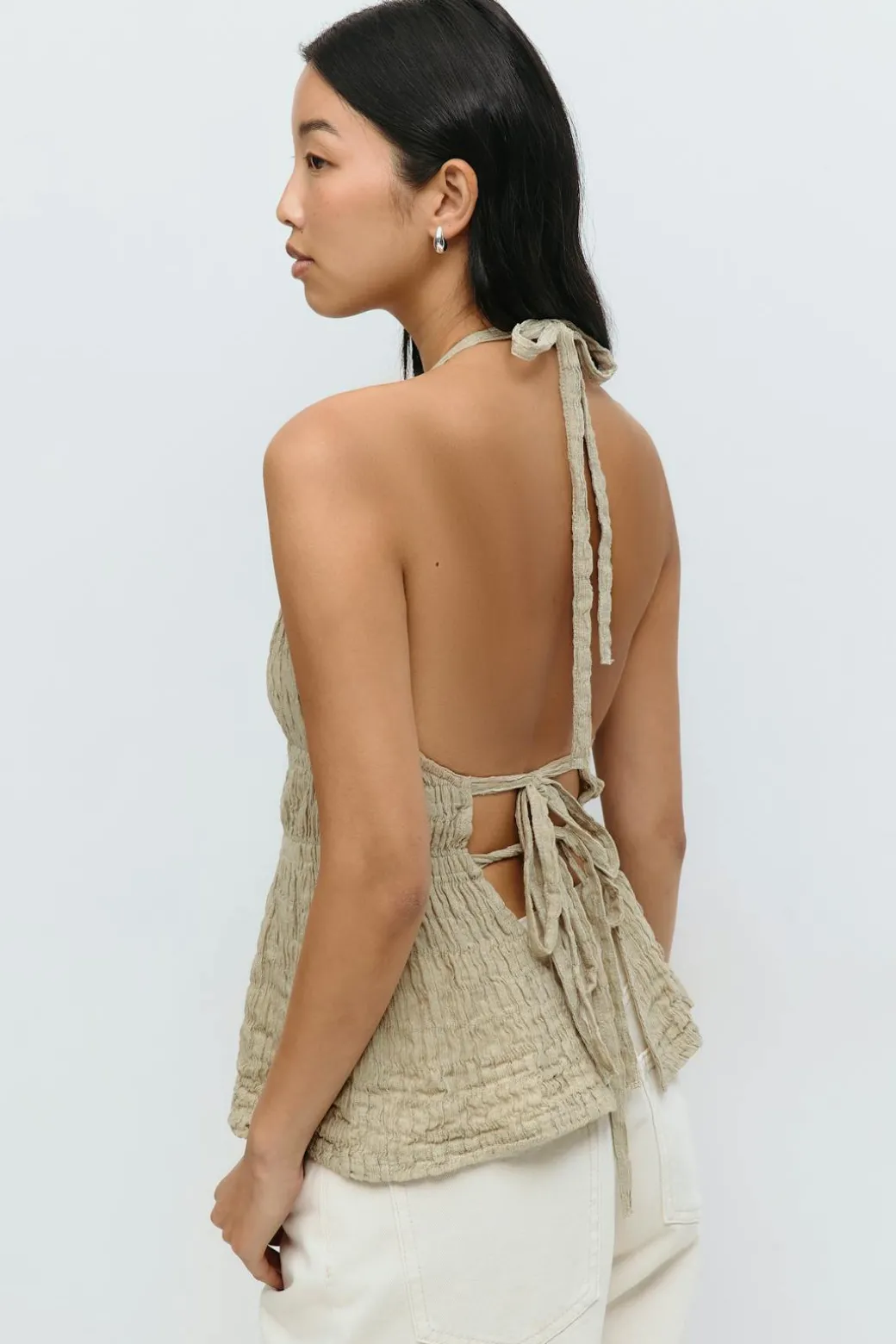 Halterneck tie top