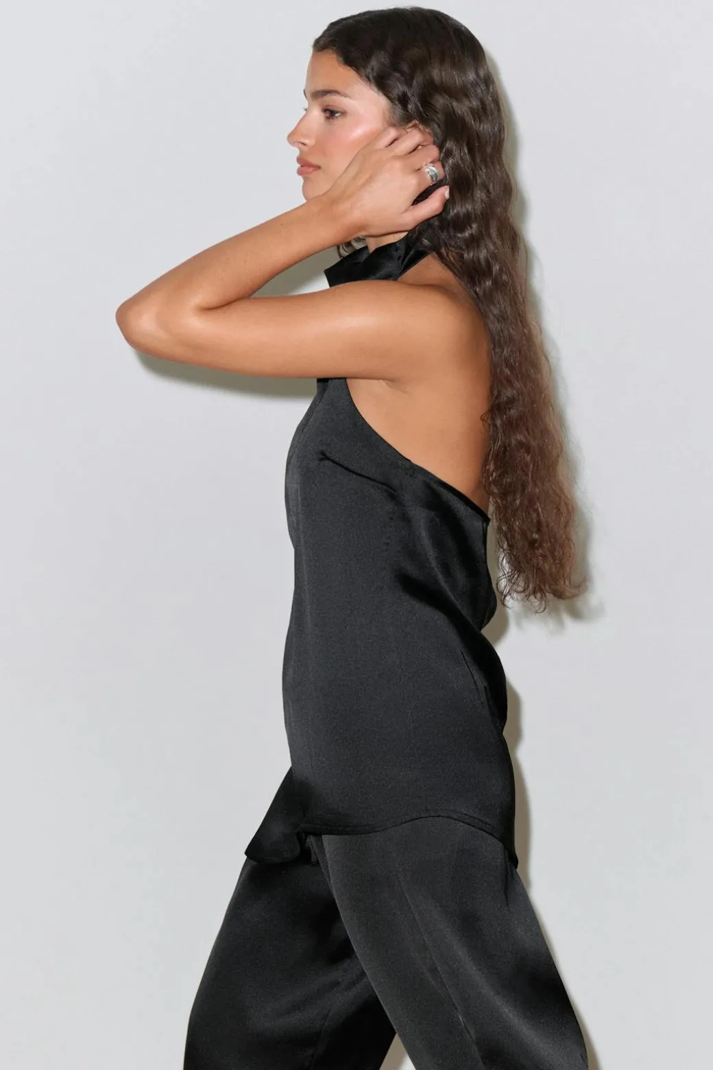 Halterneck tunic top