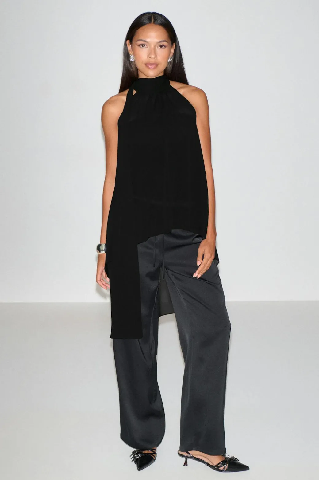 Halterneck tunic top