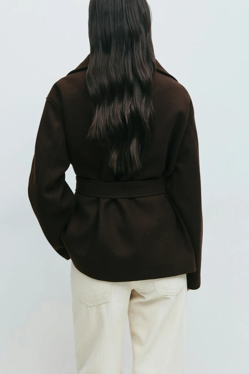 High neck short jacket