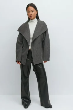 High neck short jacket