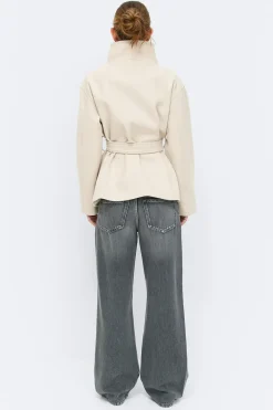 High neck short jacket