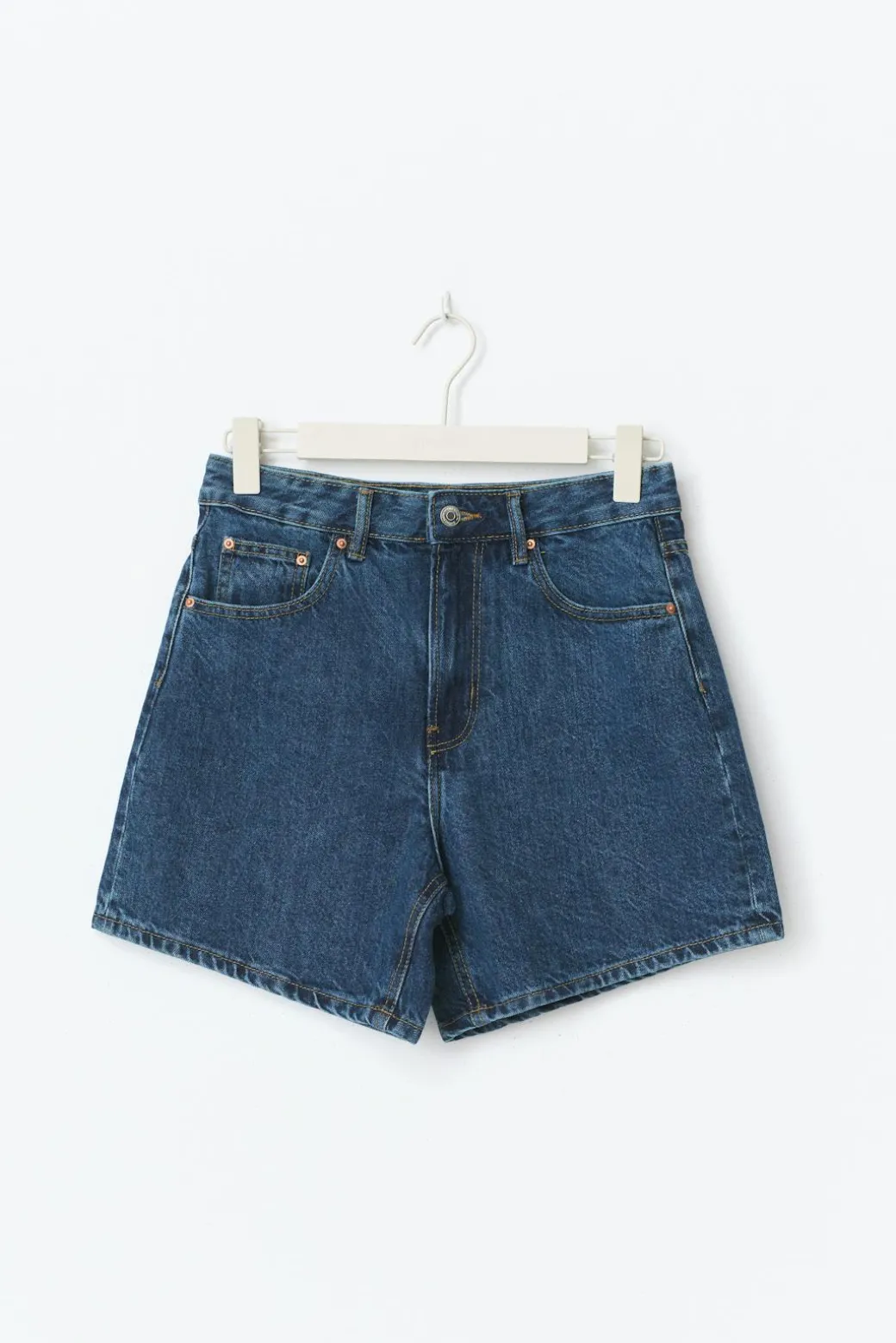 High waist denim shorts