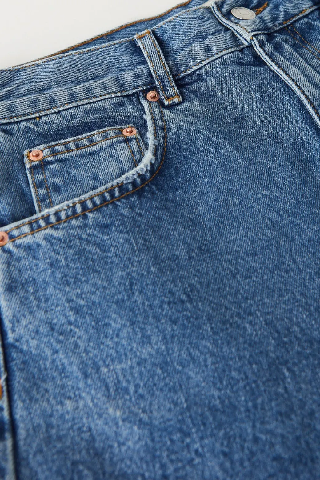 High waist denim shorts