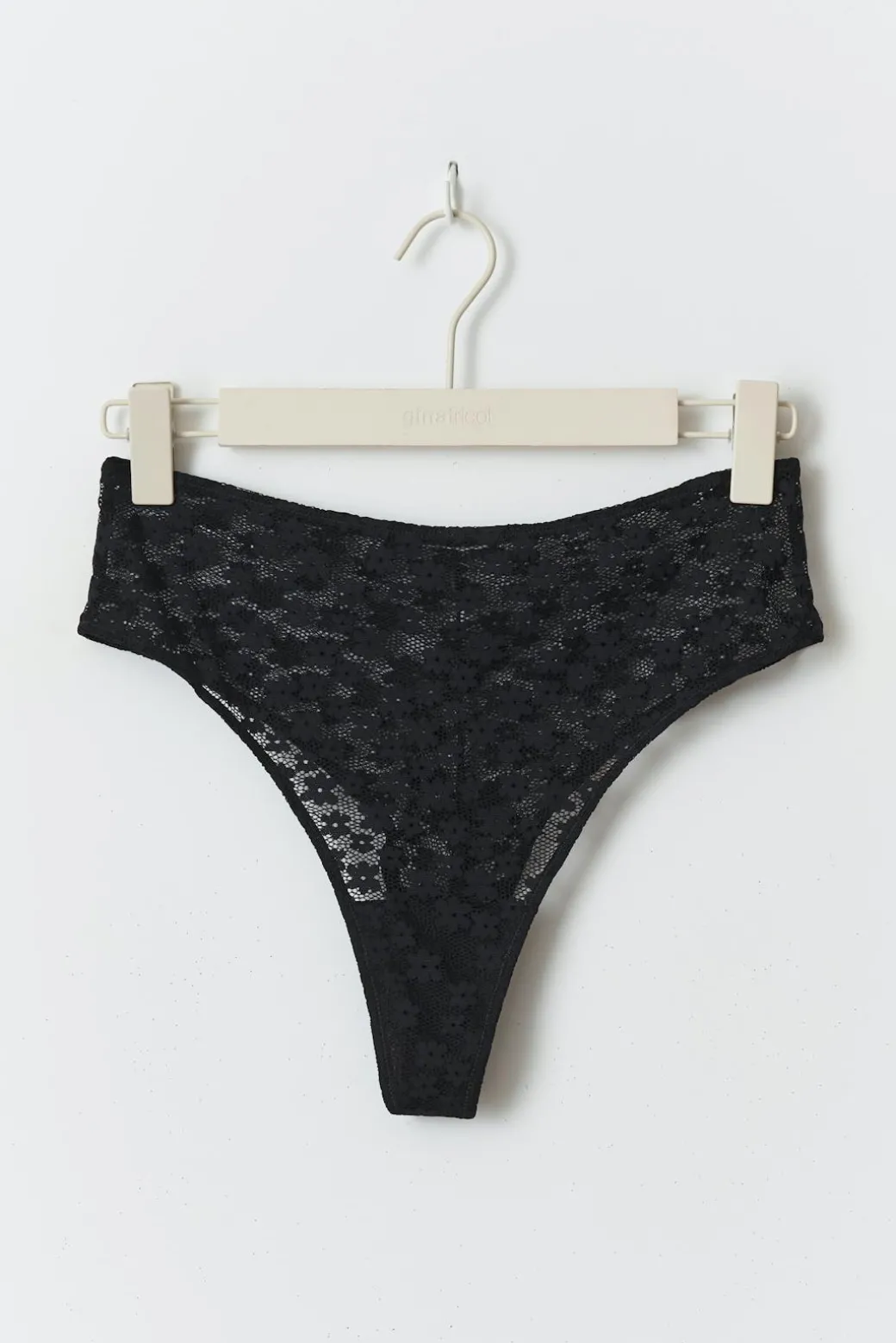 high waist lace brazilian