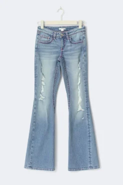 Iconic twisted jeans