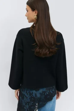 Knitted button cardigan