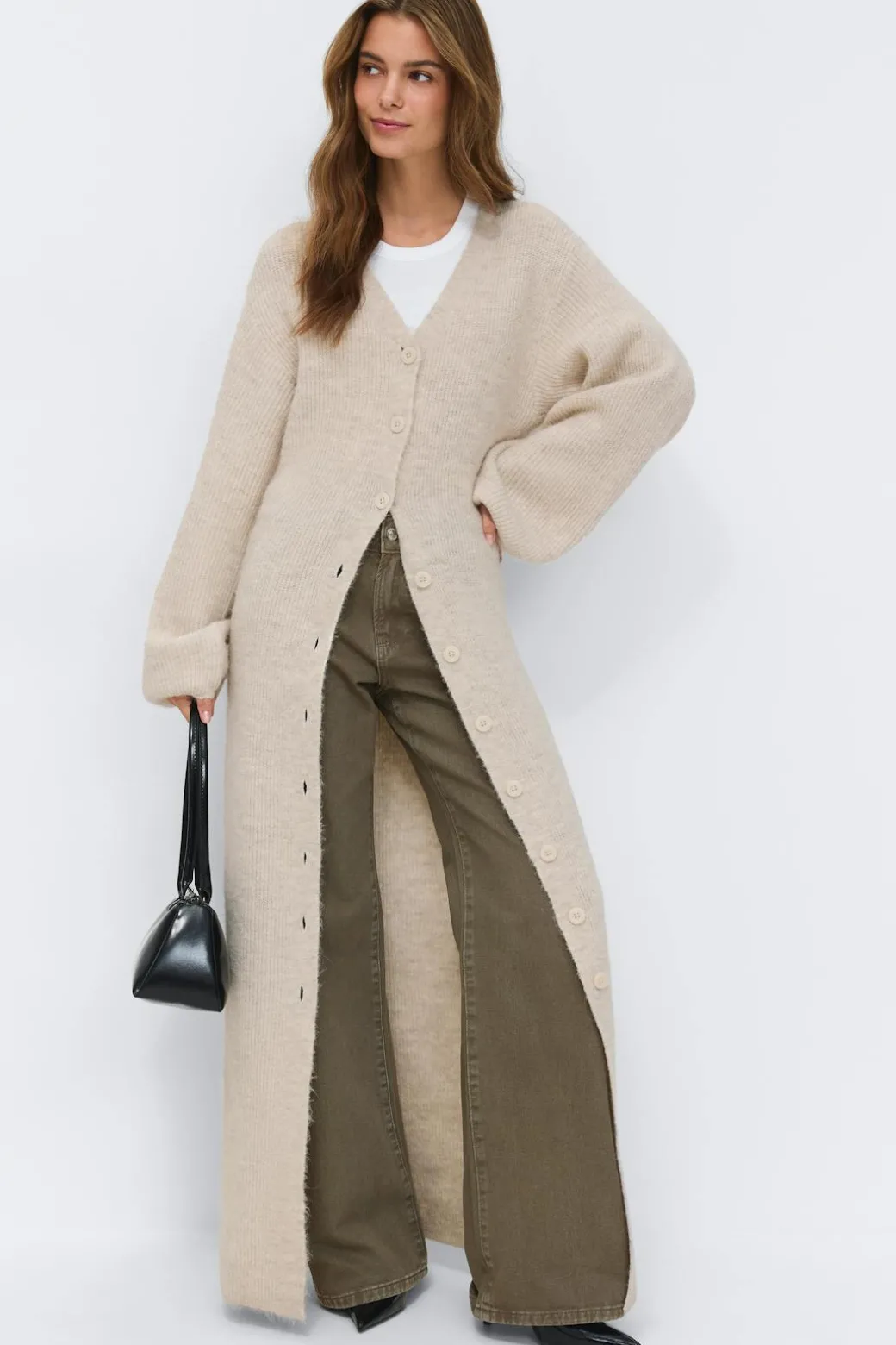 Knitted button down dress