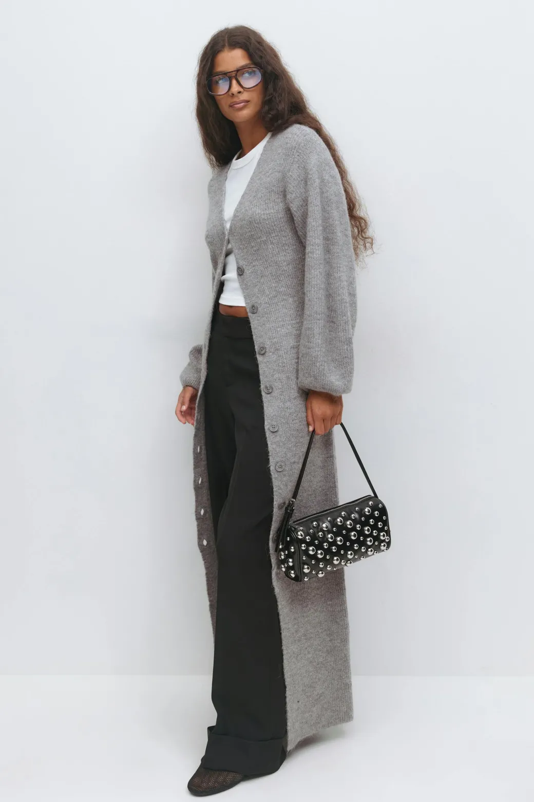 Knitted button down dress
