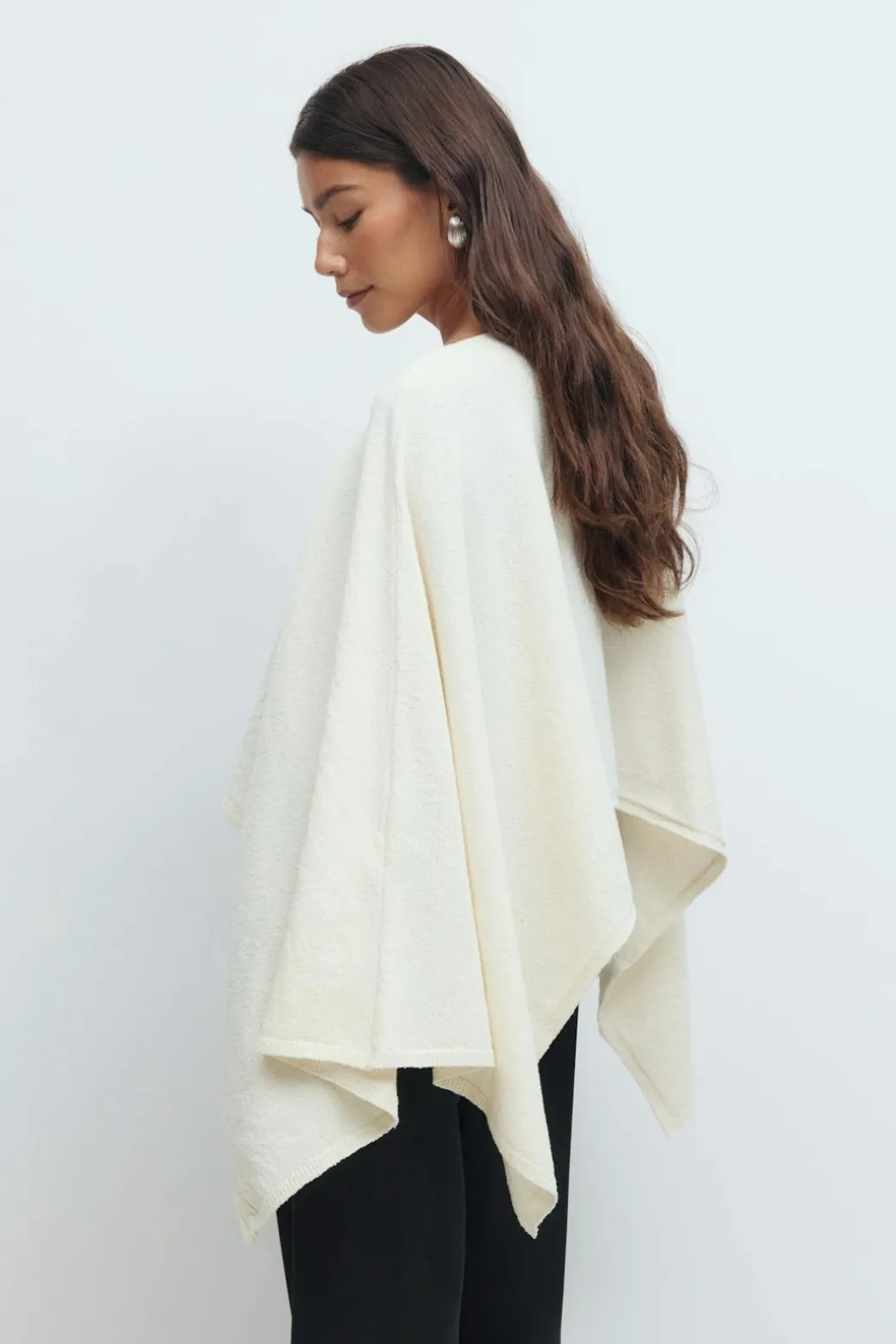 Knitted cape top