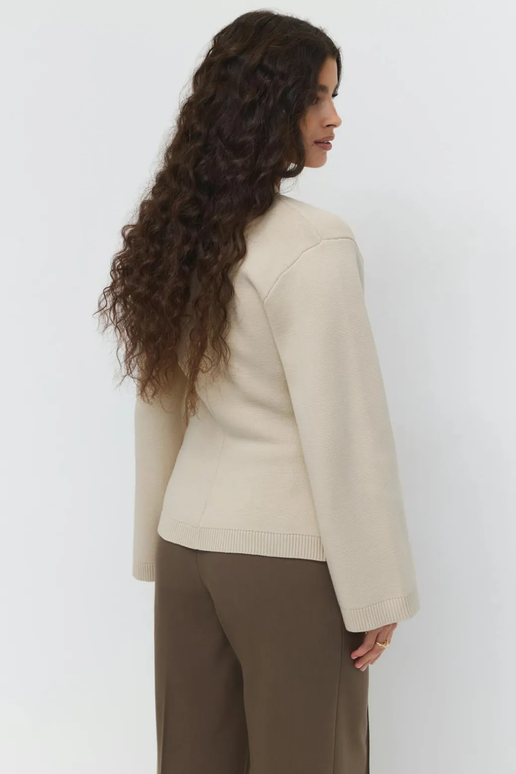 Knitted cotton cardigan