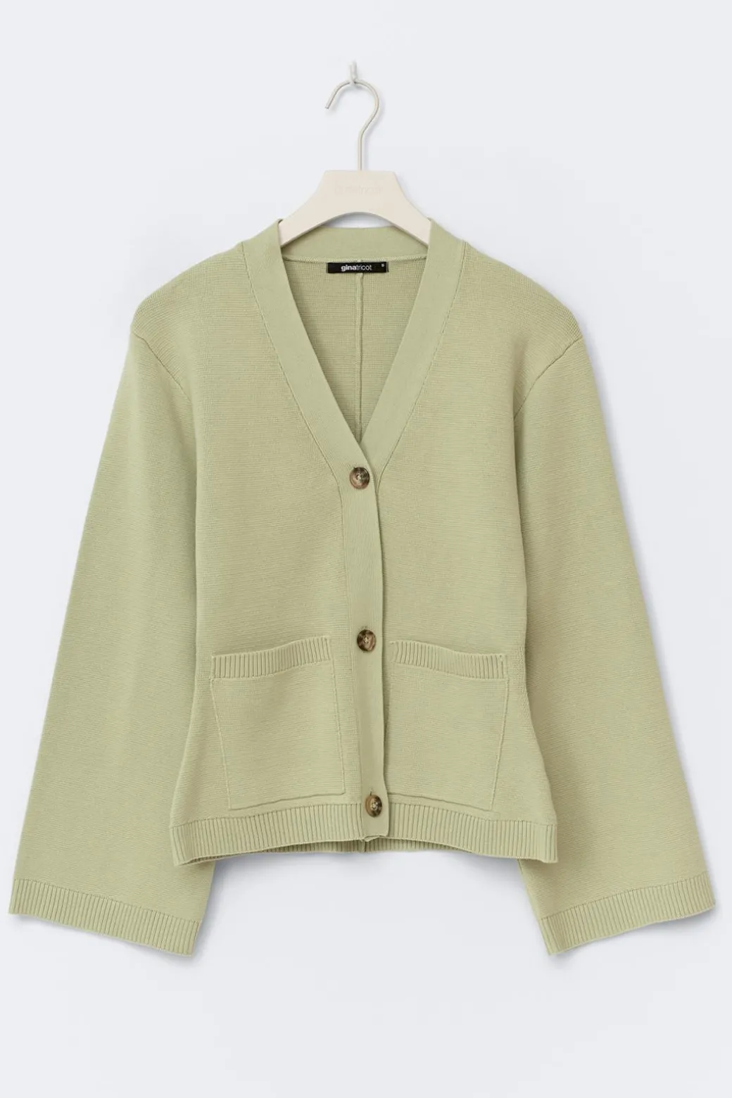 Knitted cotton cardigan