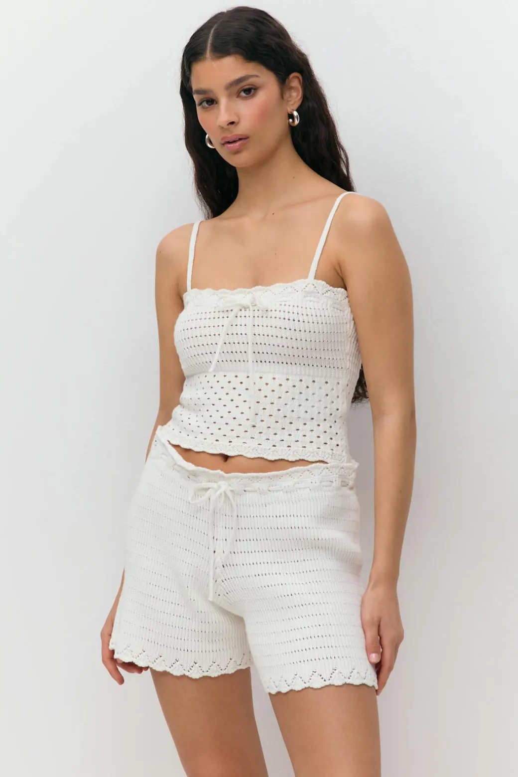 Knitted cotton singlet