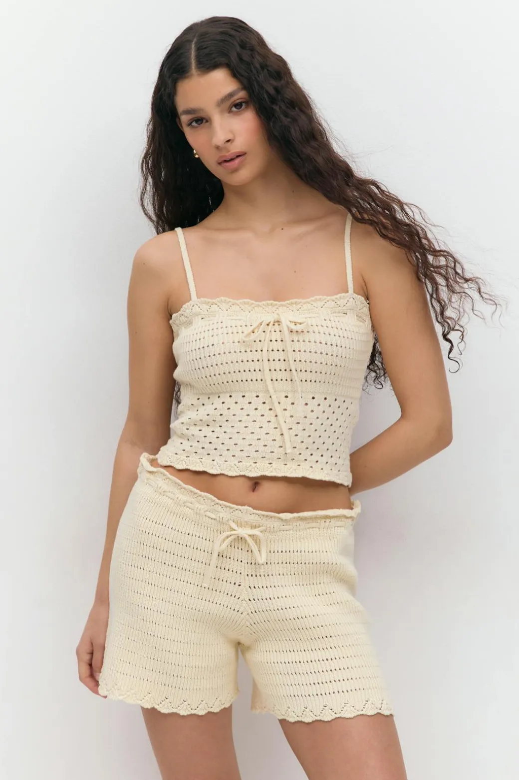 Knitted cotton singlet