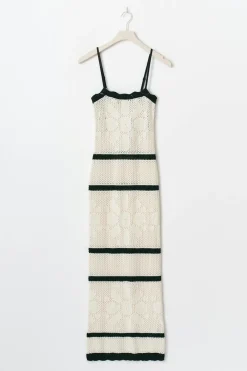 Knitted crochet dress