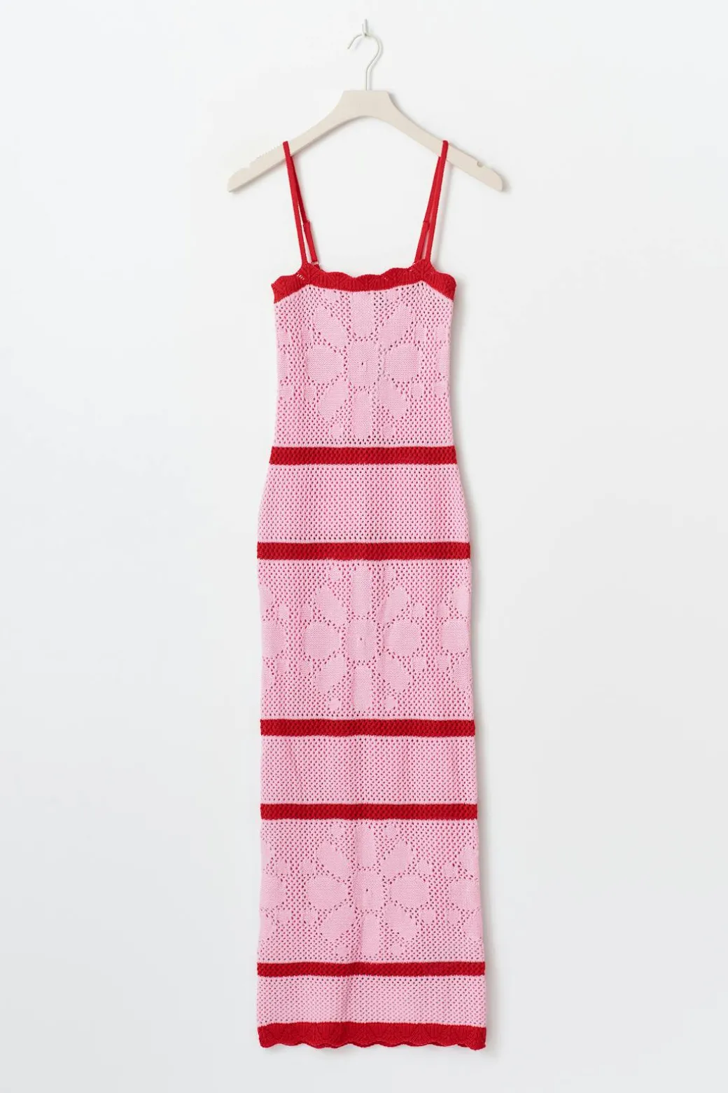 Knitted crochet dress