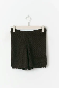 Knitted crochet shorts