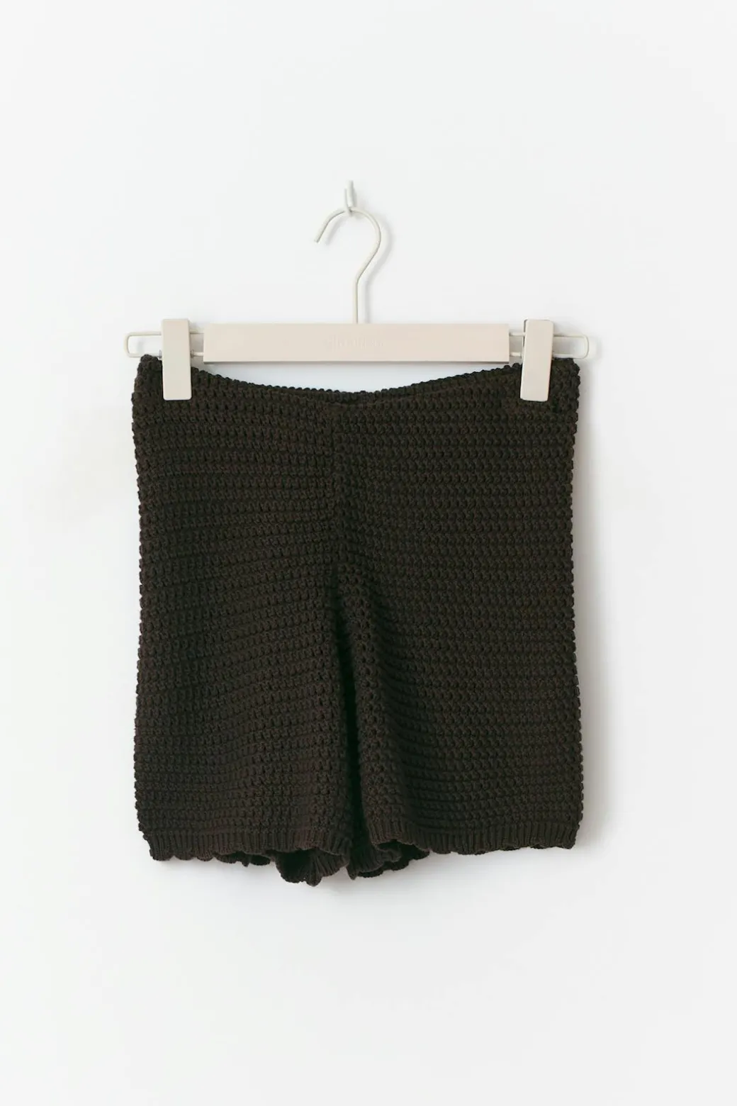 Knitted crochet shorts