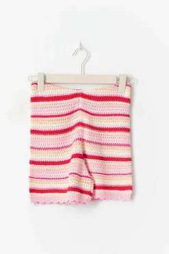Knitted crochet shorts