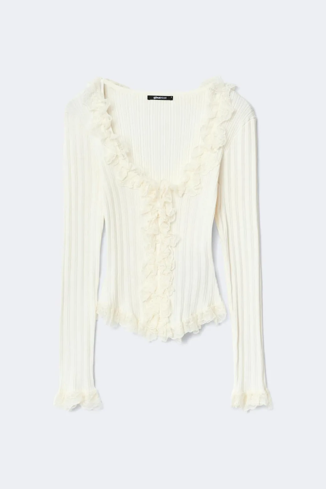 Knitted lace cardigan