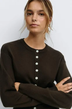 Knitted loungewear cardigan