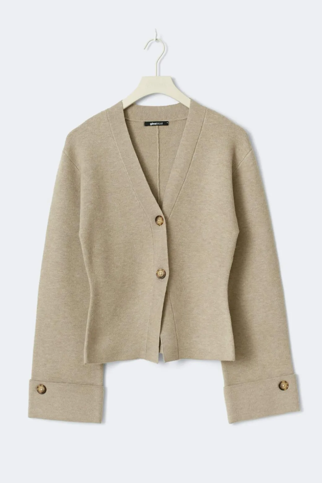 Knitted sculptured cardigan