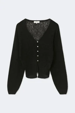 Knitted sheer cardigan