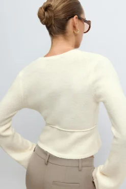 Knitted wrap cardigan