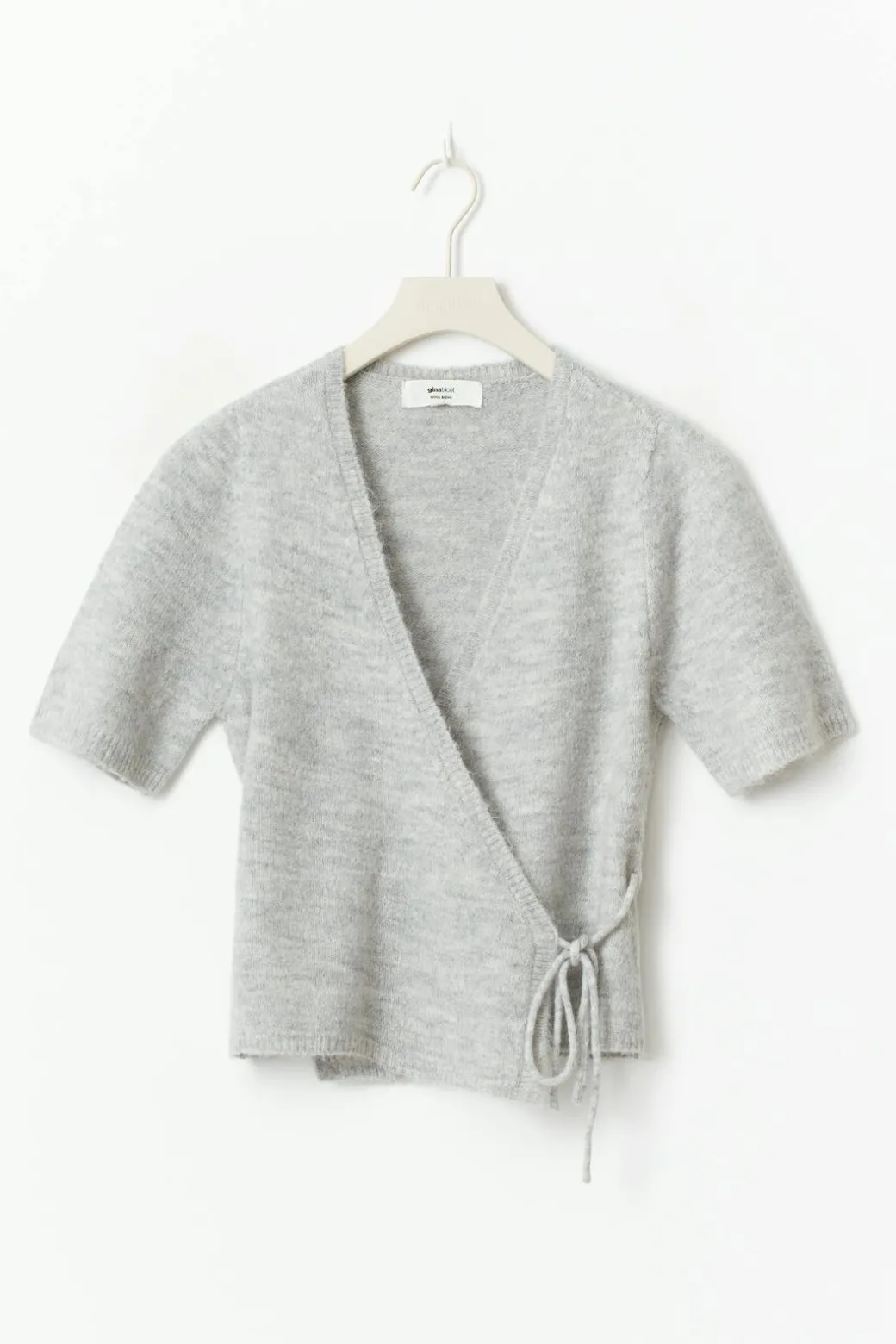 Knitted wrap top