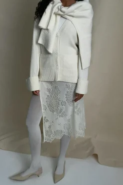 Lace apron skirt