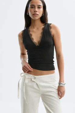 Lace detail tank