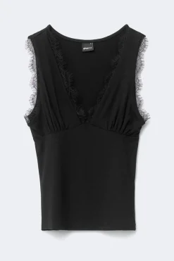 Lace detail tank