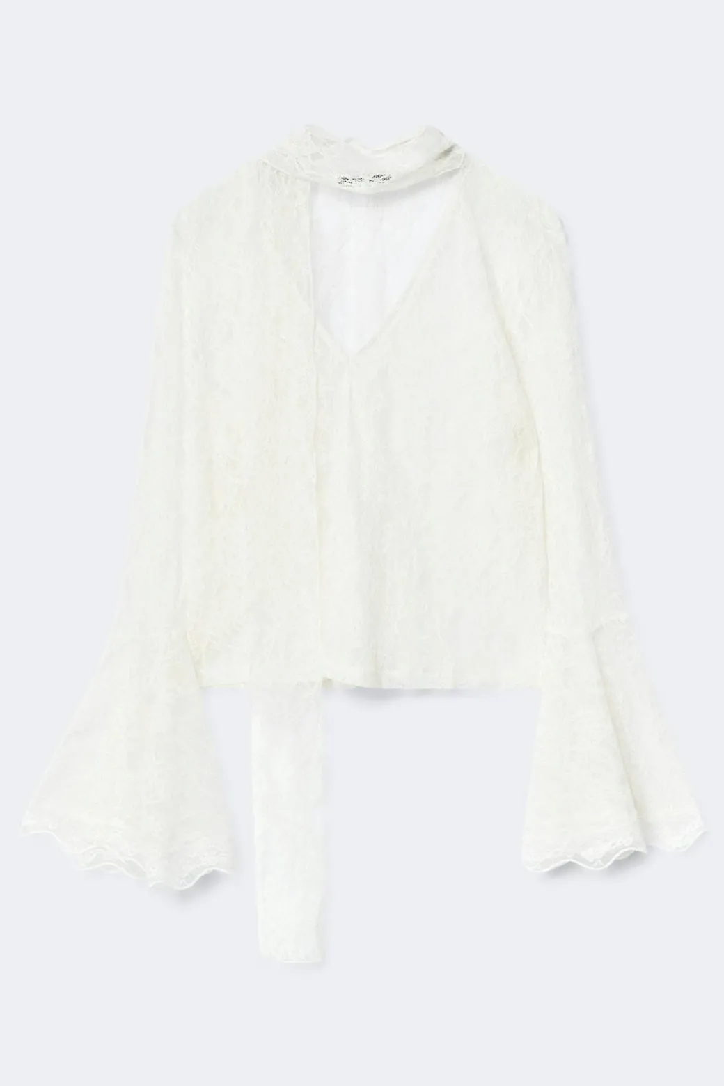 Lace long sleeve top