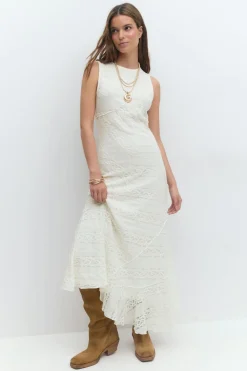 Lace midaxi dress