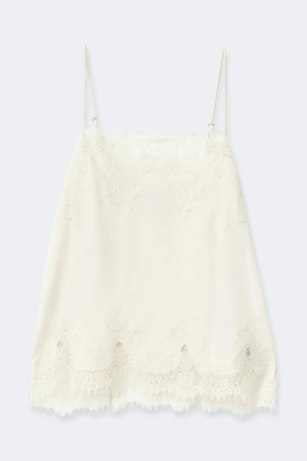 Lace satin singlet