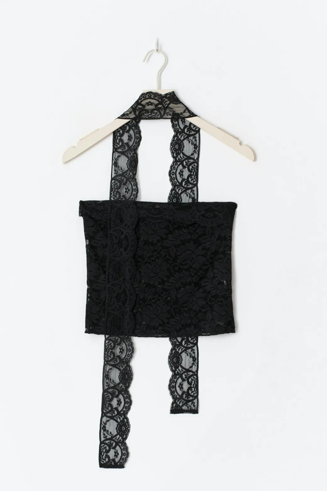 Lace scarf top