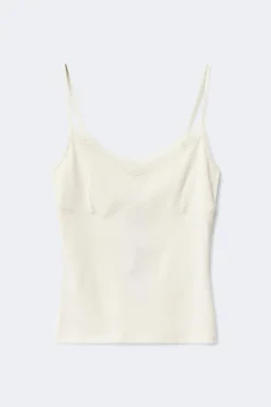 Lace strap singlet