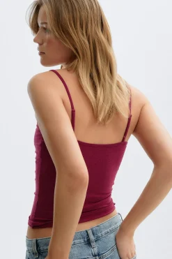 Lace strap singlet