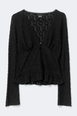 Lace v-neck top
