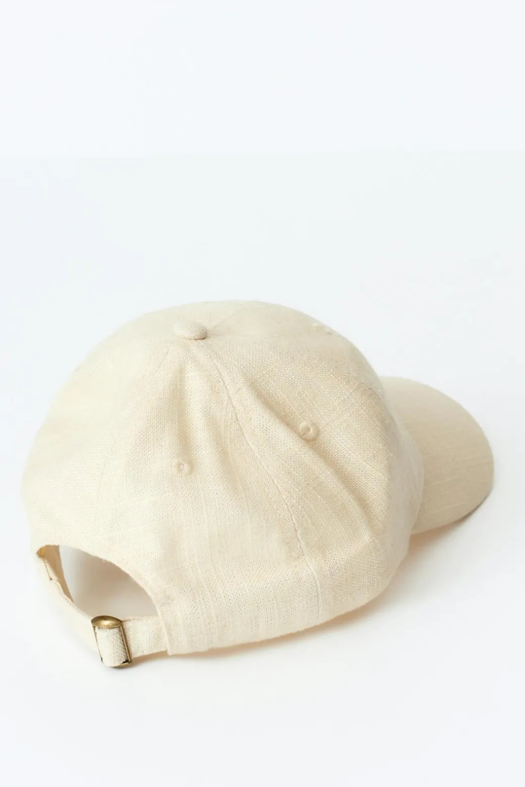Linen blend cap