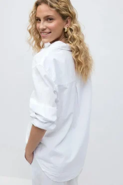 Linen blend shirt