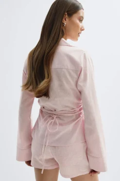 Linen blend shirt