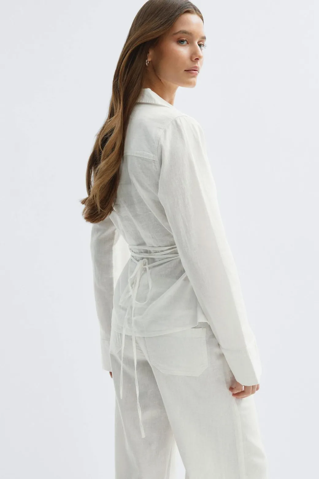 Linen blend shirt