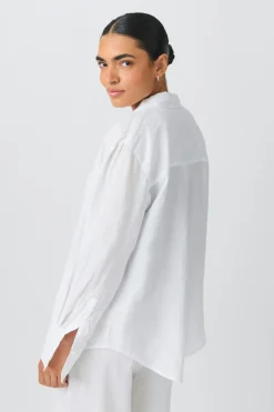 Linen blend shirt