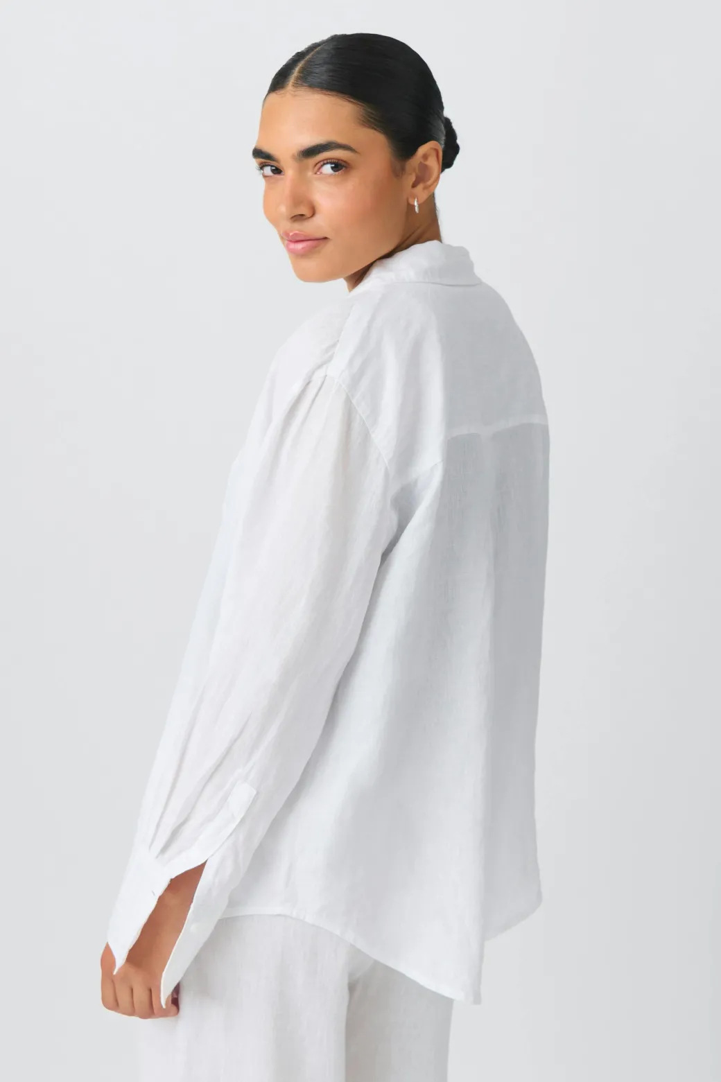 Linen blend shirt