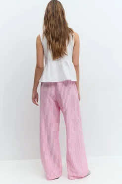 linen blend trousers
