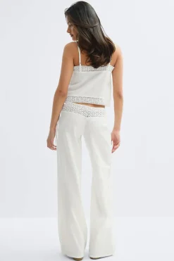 14+ linen blend trousers