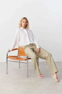 linen blend trousers