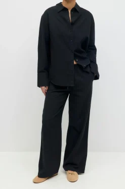 linen blend trousers