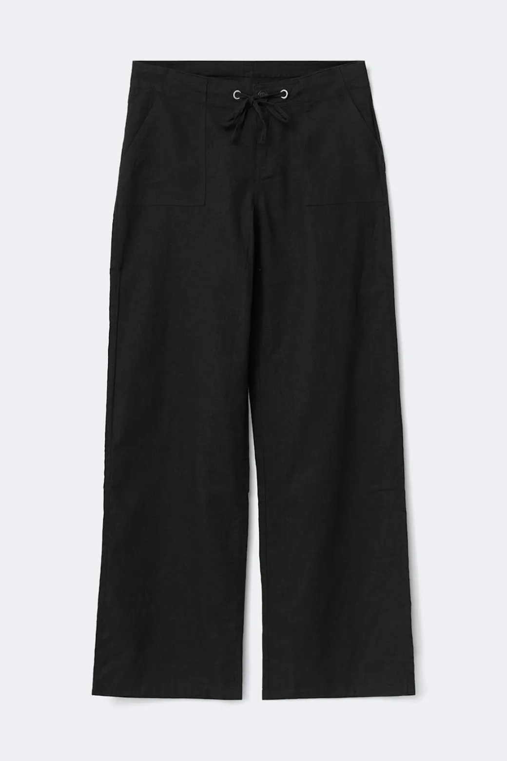 Linen blend trousers